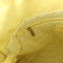 Load image into Gallery viewer, Chanel Small 22 Bag Yellow Shiny Calfskin Brushed Gold Hardware