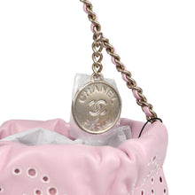 Load image into Gallery viewer, Chanel Mini 22 Bag Pink Shiny Calfskin Brushed Gold Hardware