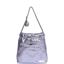 Load image into Gallery viewer, Chanel Mini 22 Bag Purple Metallic Calfskin Brushed Silver Hardware