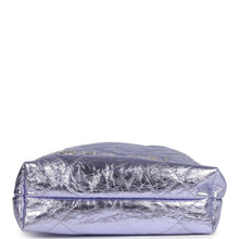 Load image into Gallery viewer, Chanel Mini 22 Bag Purple Metallic Calfskin Brushed Silver Hardware