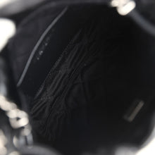 Load image into Gallery viewer, Chanel Mini 22 Bag Black Shiny Calfskin Brushed Silver Hardware