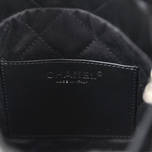 Load image into Gallery viewer, Chanel Mini 22 Bag Black Shiny Calfskin Brushed Silver Hardware