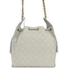 Load image into Gallery viewer, Chanel Medium 25 Hobo Bag Light Grey Caviar Antique Gold Hardware
