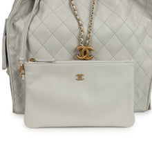 Load image into Gallery viewer, Chanel Medium 25 Hobo Bag Light Grey Caviar Antique Gold Hardware