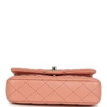 Load image into Gallery viewer, Chanel Nano Classic Double Flap Bag Charm Pink Lambskin Light Gold Hardware