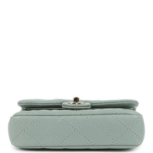 Load image into Gallery viewer, Chanel Nano Classic Double Flap Bag Charm Dark Green Lambskin Light Gold Hardware