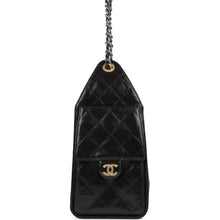 Load image into Gallery viewer, Chanel Small 25 Hobo Bag Black Shiny Crumpled Calfskin Mixed Metal Hardware