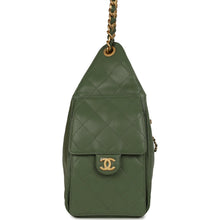 Load image into Gallery viewer, Chanel Small 25 Hobo Bag Khaki Caviar Antique Gold Hardware