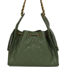 Load image into Gallery viewer, Chanel Small 25 Hobo Bag Khaki Caviar Antique Gold Hardware