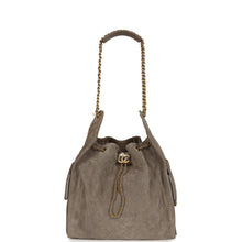Load image into Gallery viewer, Chanel Medium 25 Hobo Bag Dark Grey Suede Antique Gold Hardware