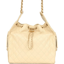 Load image into Gallery viewer, Chanel Medium 25 Hobo Bag Light Beige Caviar Antique Gold Hardware