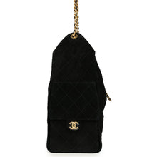 Load image into Gallery viewer, Chanel Medium 25 Hobo Bag Black Suede Antique Gold Hardware
