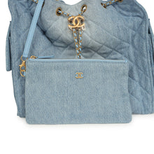 Load image into Gallery viewer, Chanel Medium 25 Hobo Bag Light Blue Washed Denim Antique Gold Hardware