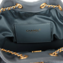 Load image into Gallery viewer, Chanel Small 25 Hobo Bag Blue Suede Antique Gold Hardware