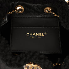 Load image into Gallery viewer, Chanel Small 25 Hobo Bag Black Crumpled Sheepskin and Shearling Antique Gold Hardware