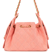 Load image into Gallery viewer, Chanel Mini 25 Hobo Bag Pink Suede Antique Gold Hardware