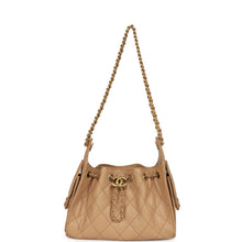 Load image into Gallery viewer, Chanel Mini 25 Hobo Bag Beige Caviar Antique Gold Hardware