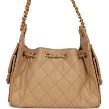 Load image into Gallery viewer, Chanel Mini 25 Hobo Bag Beige Caviar Antique Gold Hardware