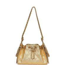 Load image into Gallery viewer, Chanel Mini 25 Hobo Bag Metallic Gold Caviar Caviar Antique Gold Hardware