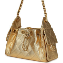 Load image into Gallery viewer, Chanel Mini 25 Hobo Bag Metallic Gold Caviar Caviar Antique Gold Hardware