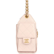 Load image into Gallery viewer, Chanel Mini 25 Hobo Bag Light Pink Caviar Antique Gold Hardware