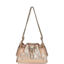 Load image into Gallery viewer, Chanel Mini 25 Hobo Bag Metallic Rose Gold Caviar Caviar Light Gold Hardware