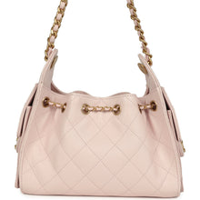 Load image into Gallery viewer, Chanel Mini 25 Hobo Bag Light Pink Caviar Antique Gold Hardware