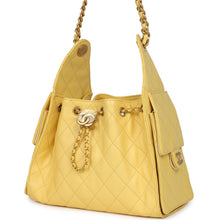 Load image into Gallery viewer, Chanel Small 25 Hobo Bag Yellow Caviar Antique Gold Hardware