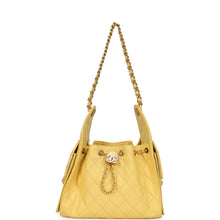 Load image into Gallery viewer, Chanel Small 25 Hobo Bag Yellow Caviar Antique Gold Hardware