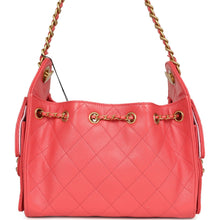 Load image into Gallery viewer, Chanel Mini 25 Hobo Bag Coral Pink Caviar Antique Gold Hardware