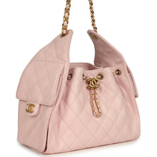 Load image into Gallery viewer, Chanel Small 25 Hobo Bag Light Pink Caviar Antique Gold Hardware