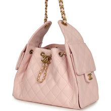 Load image into Gallery viewer, Chanel Small 25 Hobo Bag Light Pink Caviar Antique Gold Hardware