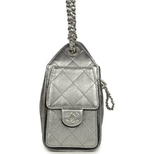 Load image into Gallery viewer, Chanel Mini 25 Hobo Bag Anthracite Metallic Caviar Silver Hardware