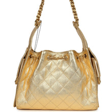 Load image into Gallery viewer, Chanel Small 25 Hobo Bag Metallic Gold Caviar Antique Gold Hardware