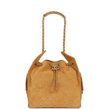 Load image into Gallery viewer, Chanel Medium 25 Hobo Bag Beige Suede Antique Gold Hardware