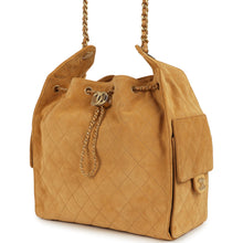Load image into Gallery viewer, Chanel Medium 25 Hobo Bag Beige Suede Antique Gold Hardware