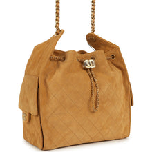Load image into Gallery viewer, Chanel Medium 25 Hobo Bag Beige Suede Antique Gold Hardware