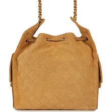 Load image into Gallery viewer, Chanel Medium 25 Hobo Bag Beige Suede Antique Gold Hardware