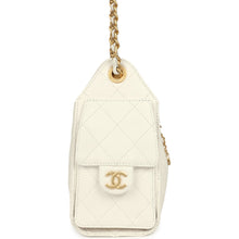 Load image into Gallery viewer, Chanel Mini 25 Hobo Bag White Caviar Antique Gold Hardware