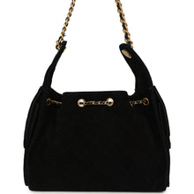 Load image into Gallery viewer, Chanel Small 25 Hobo Bag Black Suede Antique Gold Hardware