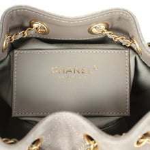 Load image into Gallery viewer, Chanel Mini 25 Hobo Bag Dark Grey Suede Antique Gold Hardware