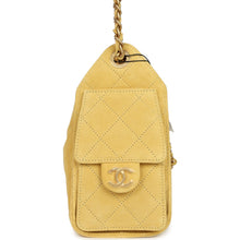 Load image into Gallery viewer, Chanel Mini 25 Hobo Bag Yellow Suede Antique Gold Hardware