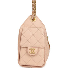 Load image into Gallery viewer, Chanel Mini 25 Hobo Bag Light Pink Caviar Antique Gold Hardware