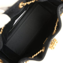 Load image into Gallery viewer, Chanel Mini 25 Hobo Bag Black Washed Denim Antique Gold Hardware