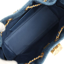 Load image into Gallery viewer, Chanel Mini 25 Hobo Bag Blue Washed Denim Antique Gold Hardware