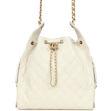 Load image into Gallery viewer, Chanel Medium 25 Hobo Bag White Caviar Antique Gold Hardware