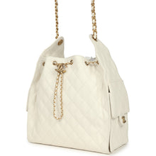 Load image into Gallery viewer, Chanel Medium 25 Hobo Bag White Caviar Antique Gold Hardware
