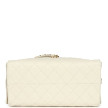 Load image into Gallery viewer, Chanel Medium 25 Hobo Bag White Caviar Antique Gold Hardware