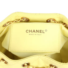 Load image into Gallery viewer, Chanel Mini 25 Hobo Bag Light Yellow Caviar Antique Gold Hardware