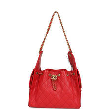 Load image into Gallery viewer, Chanel Small 25 Hobo Bag Dark Red Caviar Antique Gold Hardware